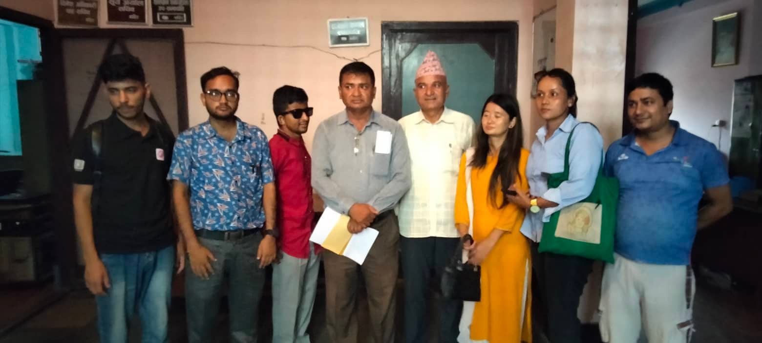 निर्वाचनलाई अपाङ्गता मैत्री बनाउन नेत्रहीन युवा संघको राजनीतिक दललाई अनुरोध